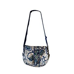Vera Bradley Med. White Messenger Bag